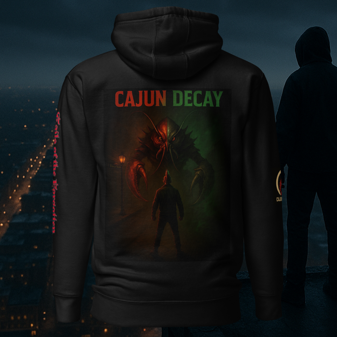 Cajun Decay “Krusty the Crawfish Demon” Premium Hoodie)
