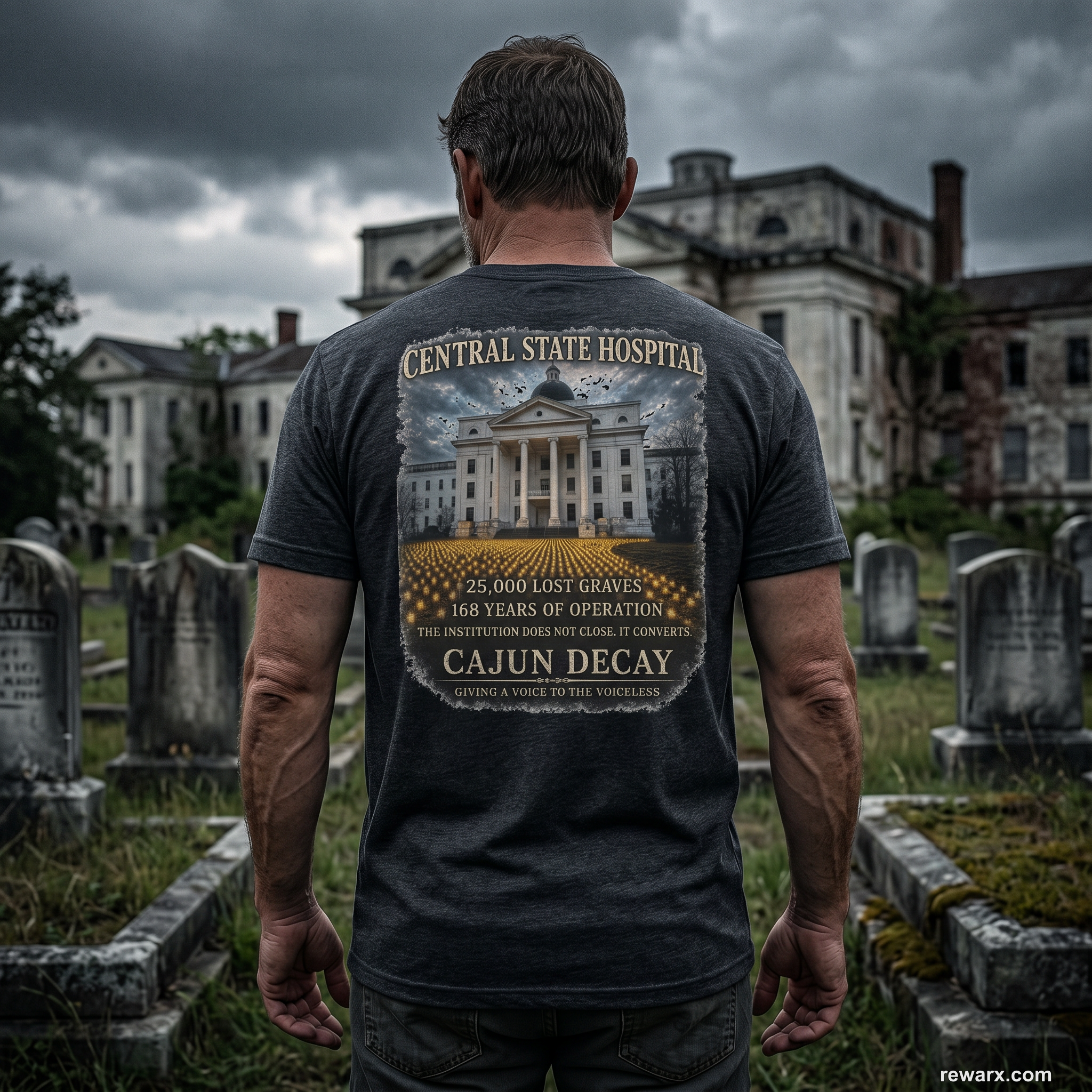 Cajun Decay – Central State Hospital Unisex Tee ("Voice for the Voiceless")