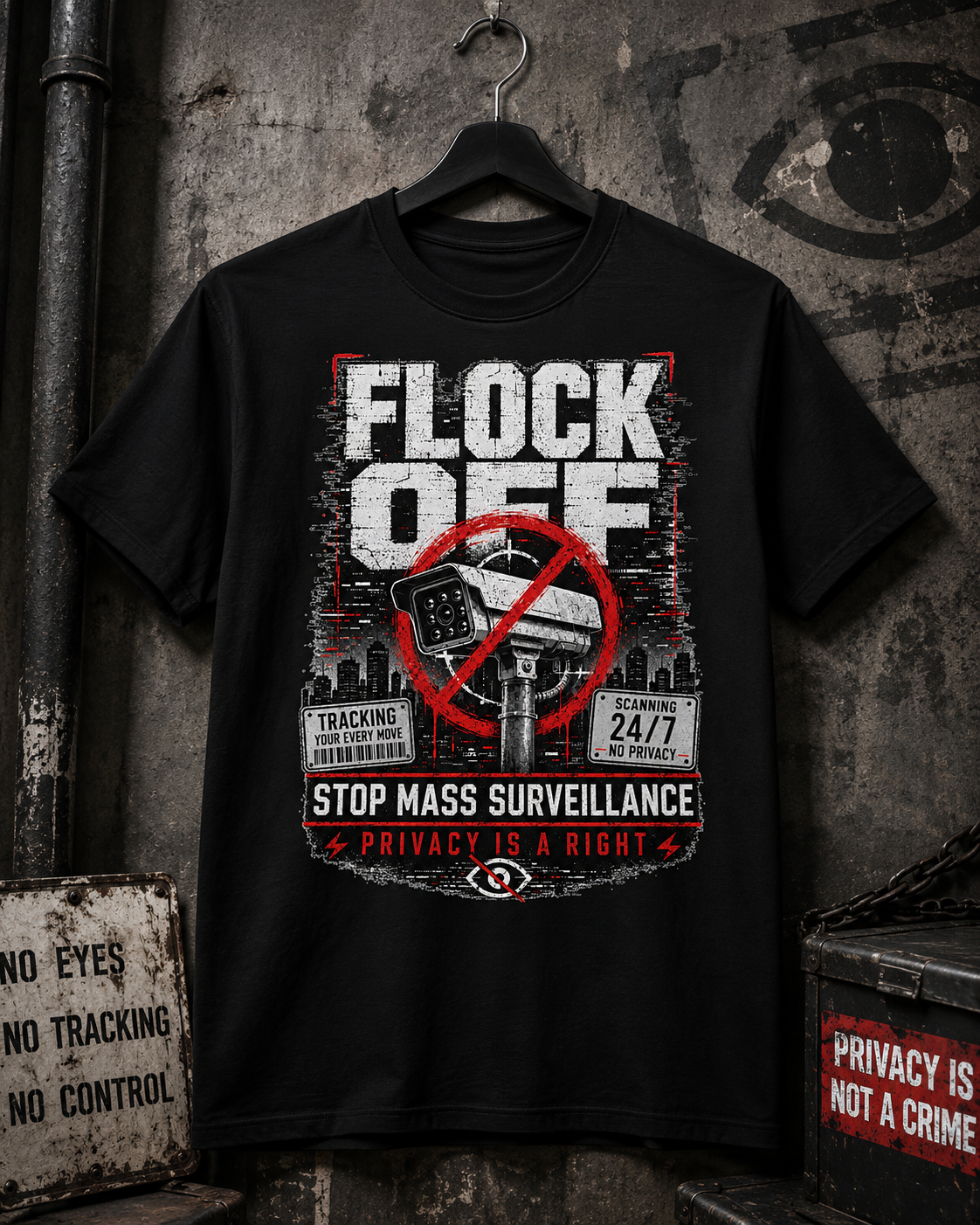 FLOCK OFF Anti-Surveillance T-Shirt | Privacy Is a Right
